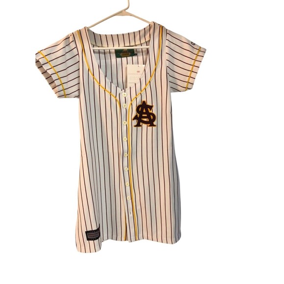 Arizona State University Baseball Jersey Dress Reggie Jackson#24 Women's L NWT - Picture 4 of 13